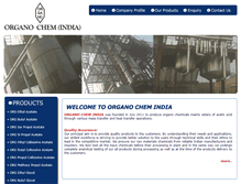 Tablet Screenshot of organochemindia.com